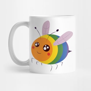 Rainbow Pride Bee Mug